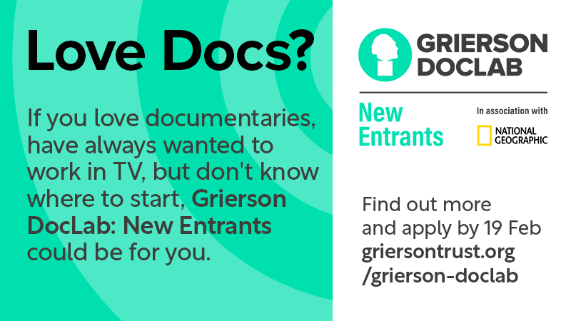 A green and white graphic advertising the New Entrant programme