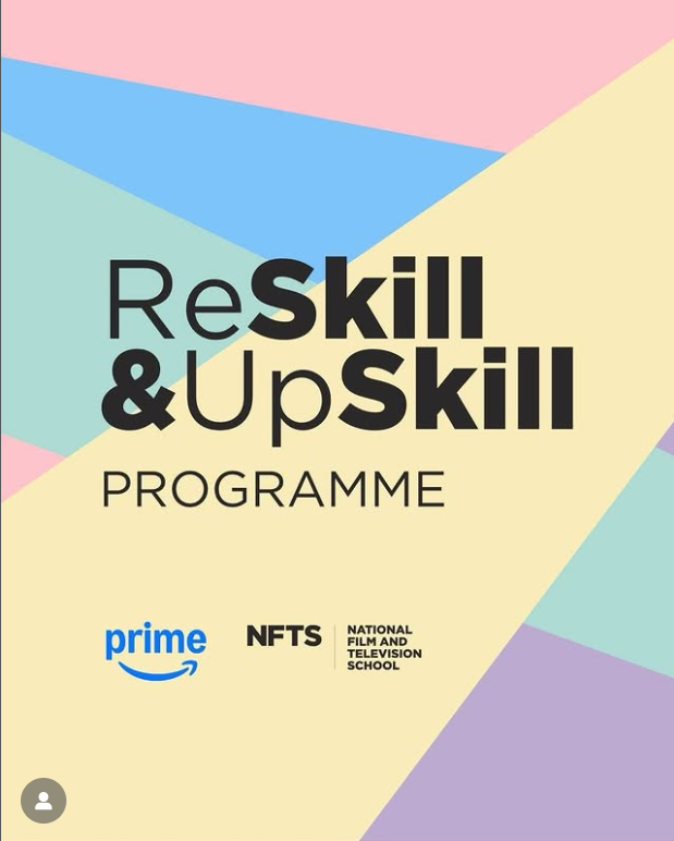 A graphic advertising the ReSkill and UpSkill training programme for freelancers