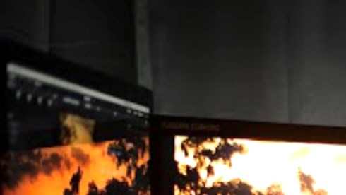 Women editing a scene in an editing suite