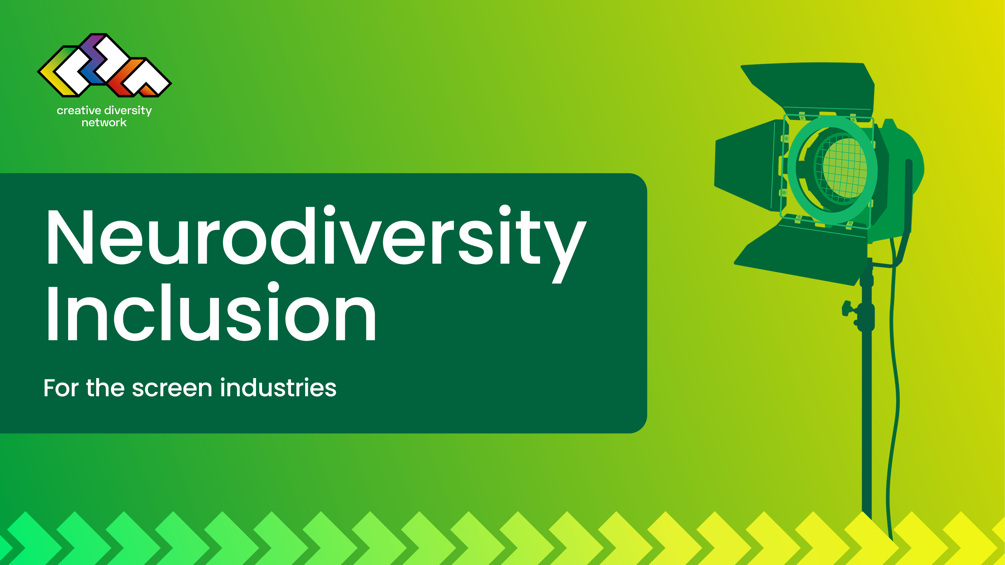Neurodiversity inclusion for the screen industries course logo