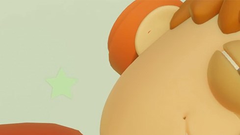 Four images from four of the films made by previous 3dami artists, featuring a young boy wearing orange headphones, a robot with lamp-like eyes, an insectoid robot and a forest under a black sky - all in different animation styles